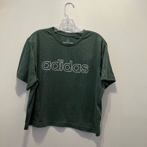 Adidas crop t shirt large